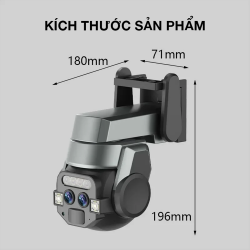 Camera Wifi Ngoài Trời 2 Mắt Dạng PTZ thumb