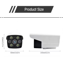 Camera IP Thân Chân Đế Rời - 4.0MP Với 6 Array Led Hồng Ngoài thumb