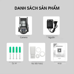 Camera Wifi Ngoài Trời 2 Mắt Dạng PTZ thumb