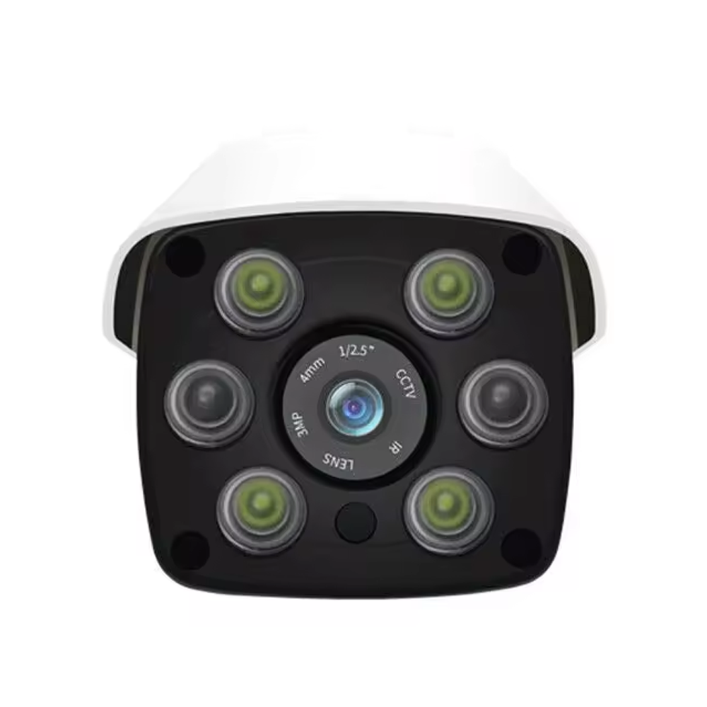 Camera IP Thân Chân Đế Rời - 4.0MP Với 6 Array Led Hồng Ngoài