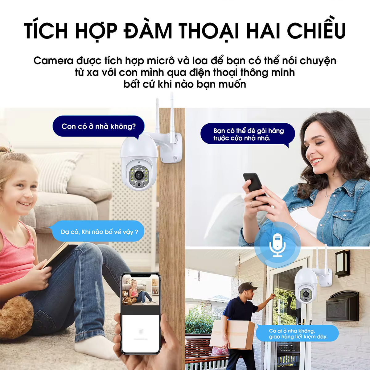 Camera Wifi Tuya Smart Ngoài Trời