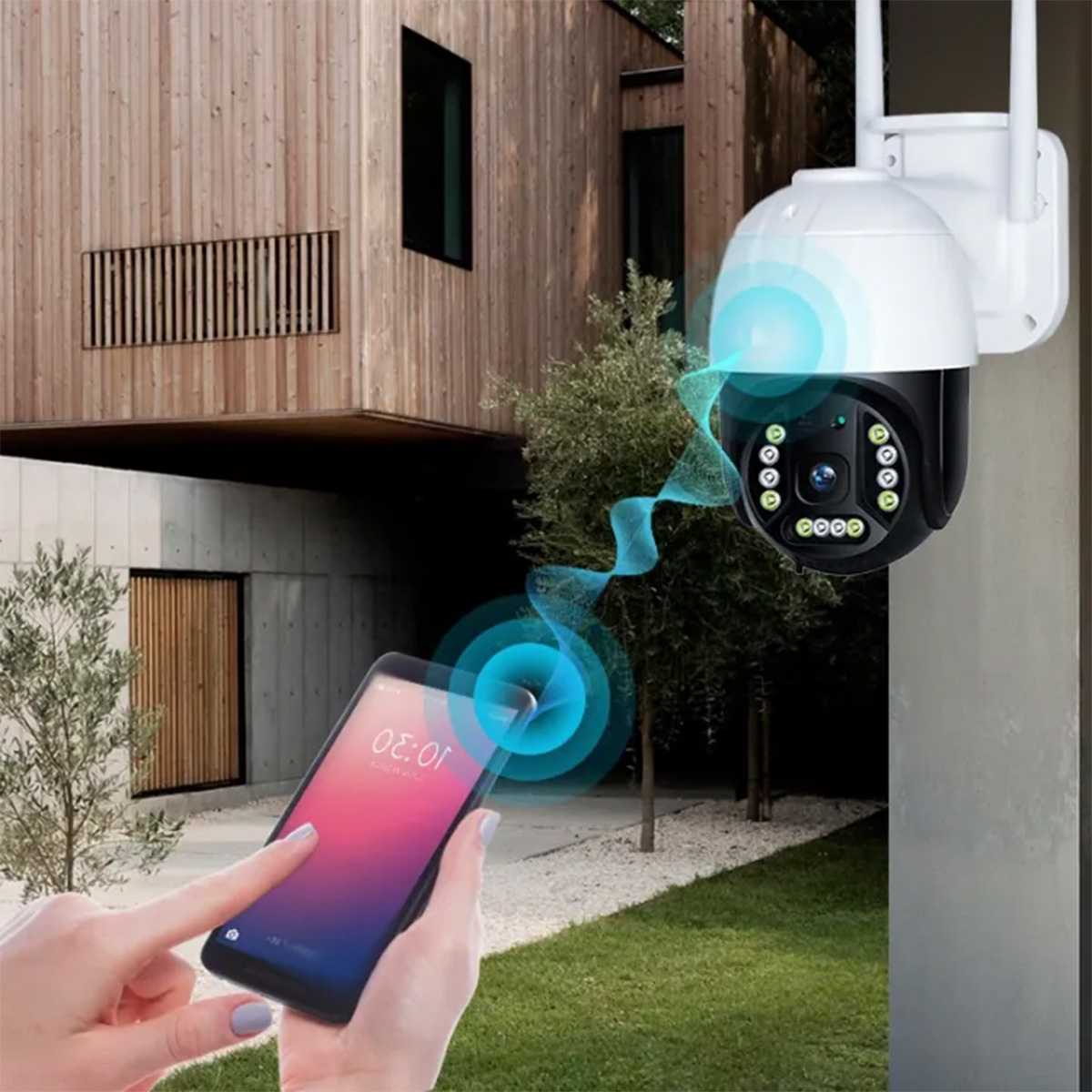 Camera Wifi IP Care - PTZ Ngoài trời có màu ban đêm