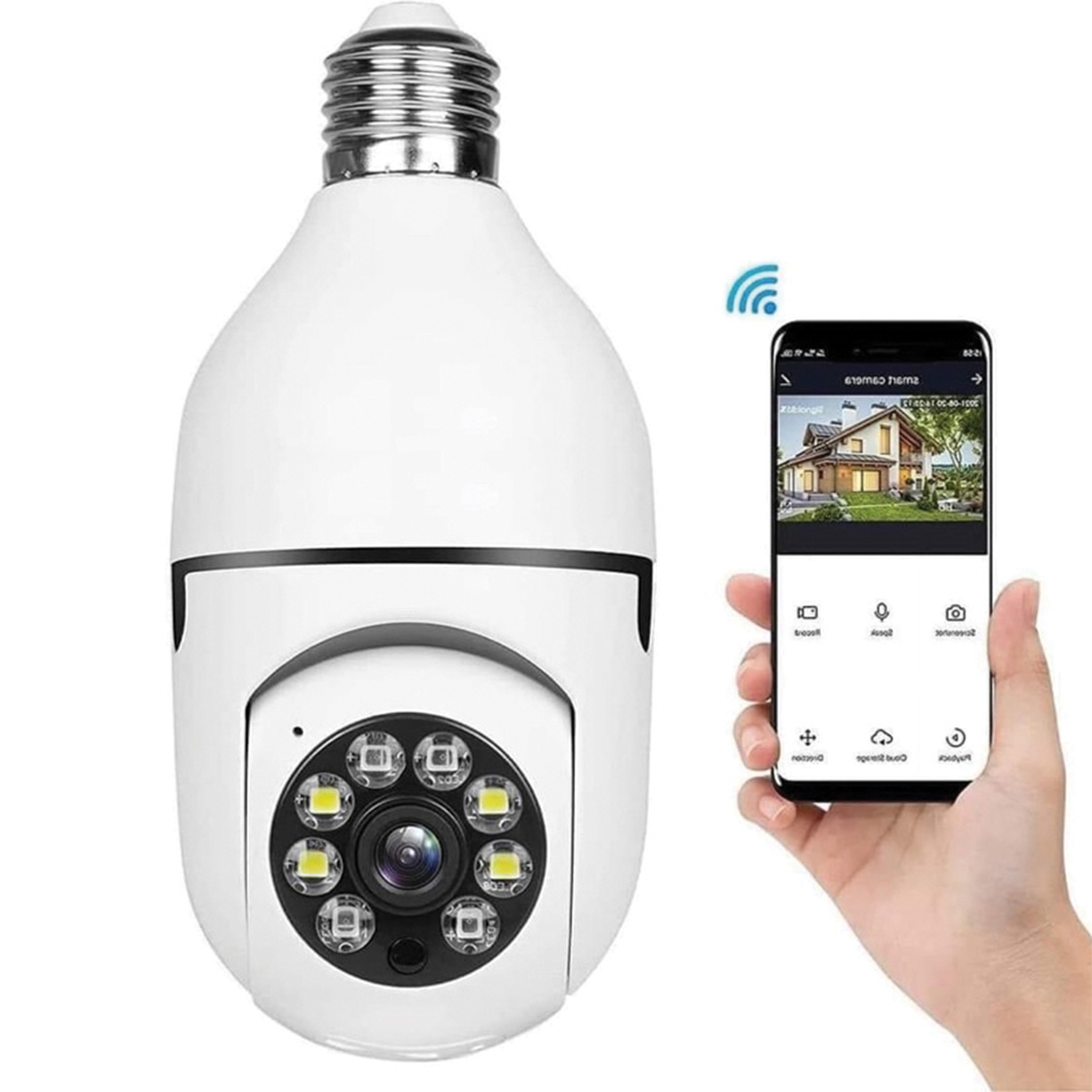 Camera Bóng Đèn Wifi Hỗ trợ màu Ban Đêm